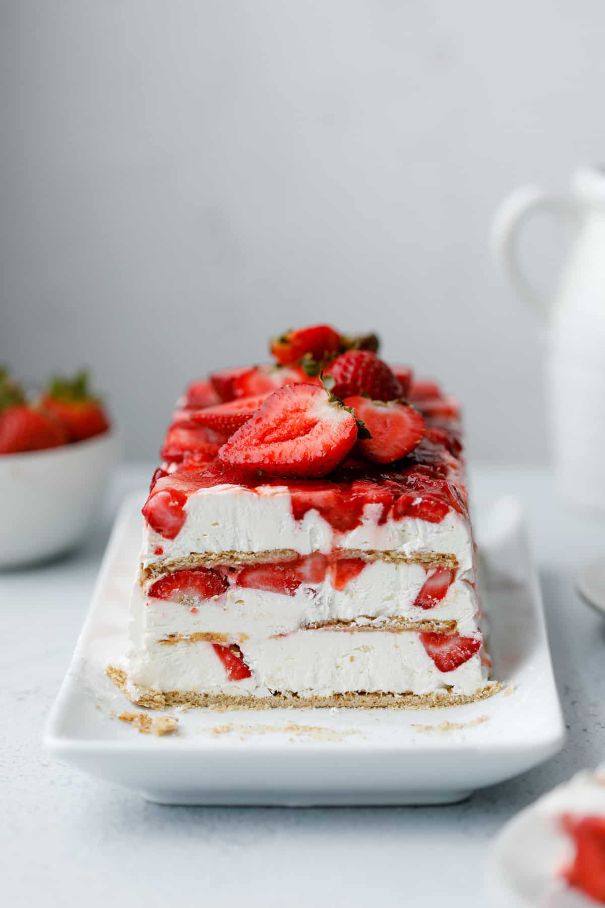 No Bake Strawberry Cheesecake Icebox Cake The Dinner Bell 7320