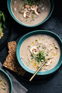 Cream of Mushroom Soup (vegan, keto, gluten free) | The Dinner Bell
