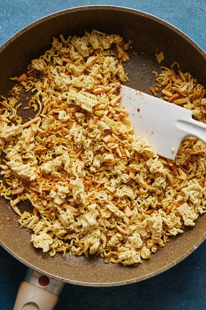 ramen and almonds toasted in butter