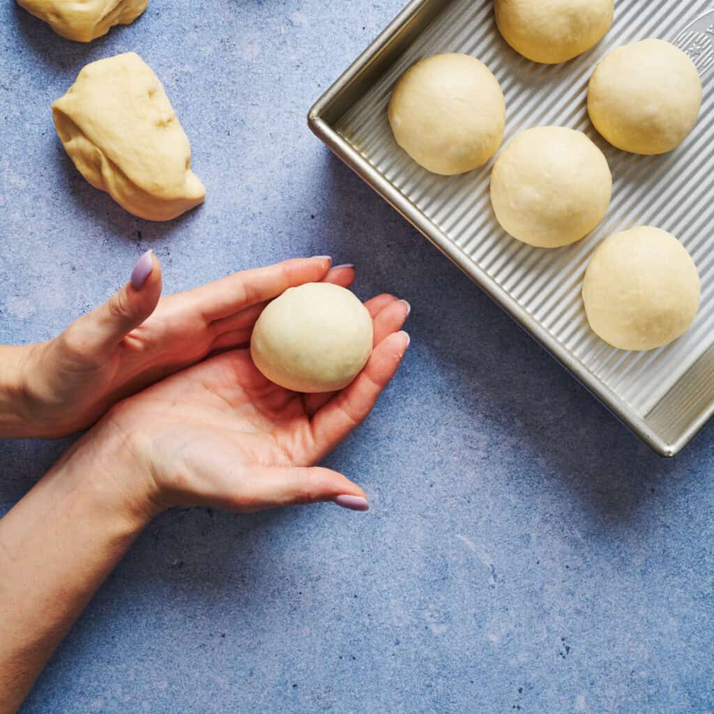 rounded dough ball