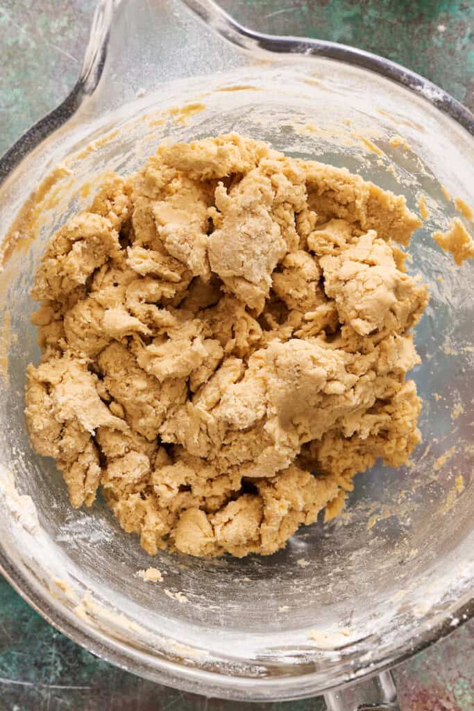 dough after adding the flour