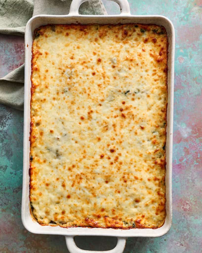 casserole fresh out of the oven