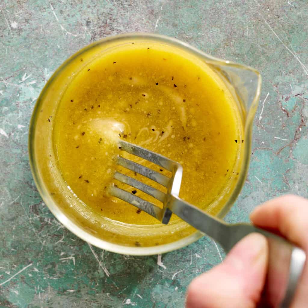 whisking dressing