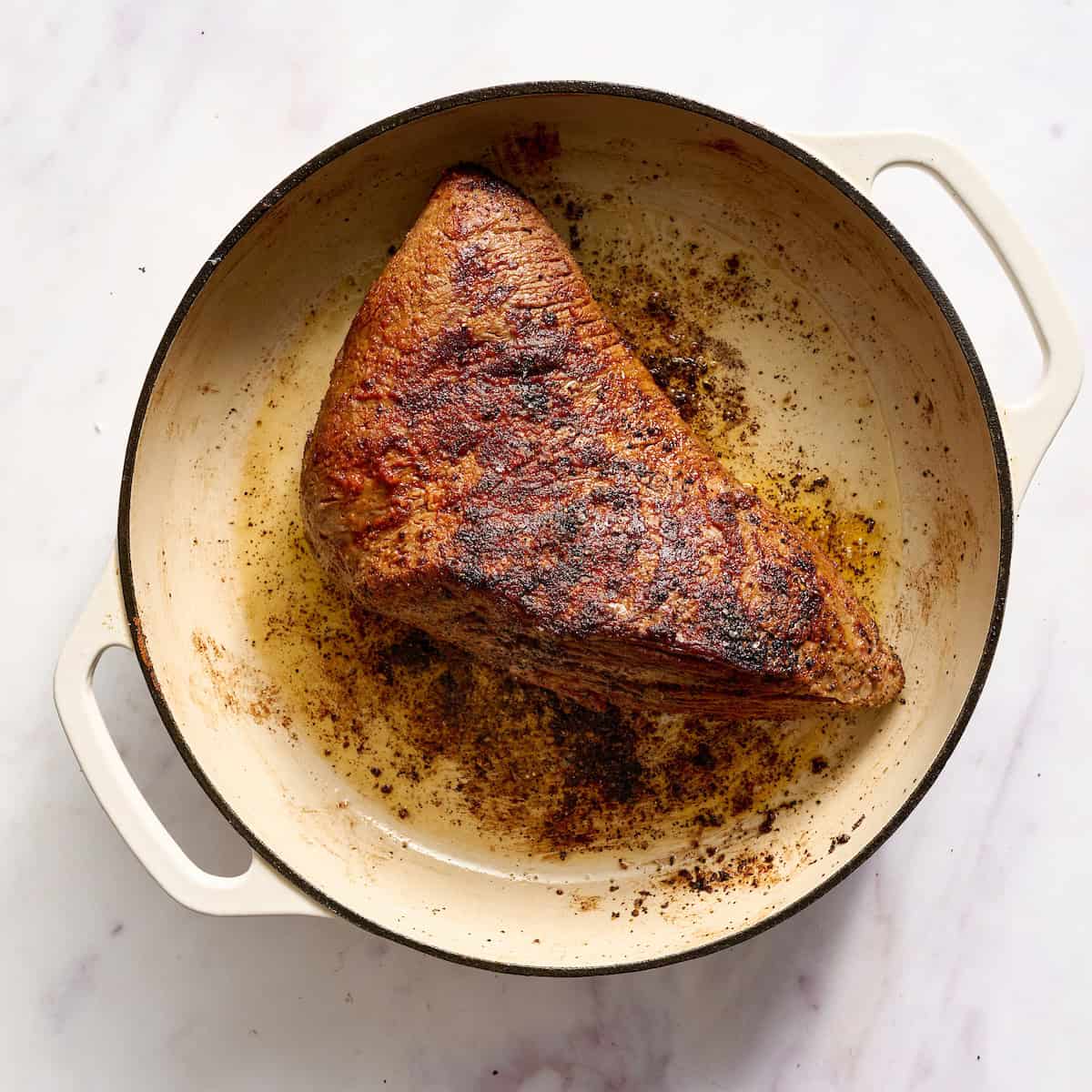 roast after being seared in a cast iron pan