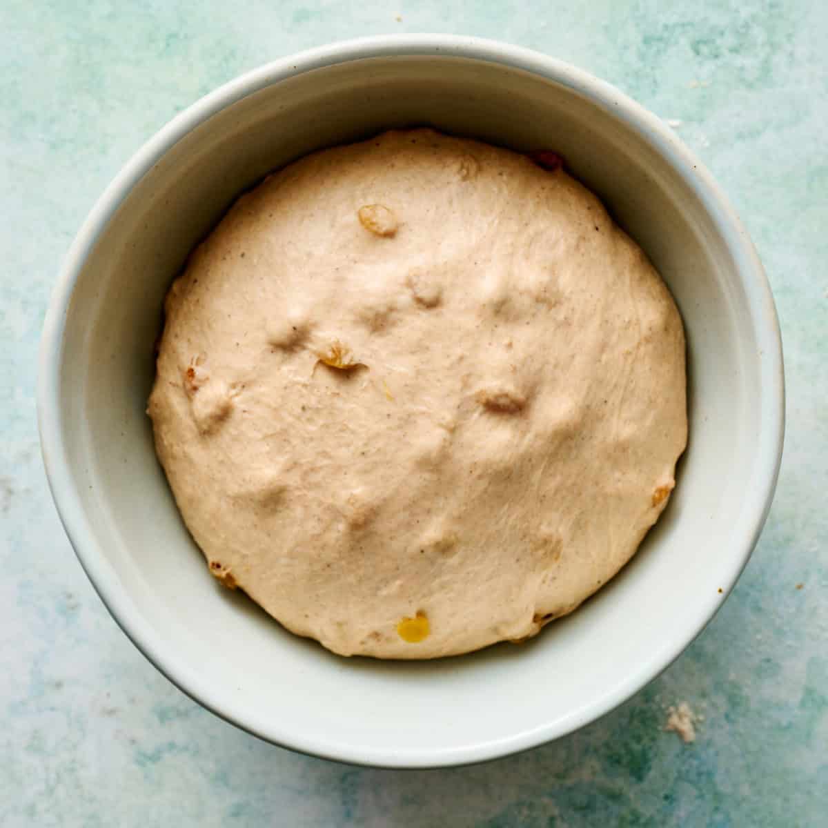 dough after doubling in size